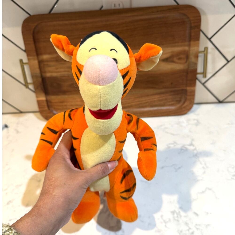 Vintage Y2K late 90s Disney Tigger plush toy made by Mattel for Disney decor